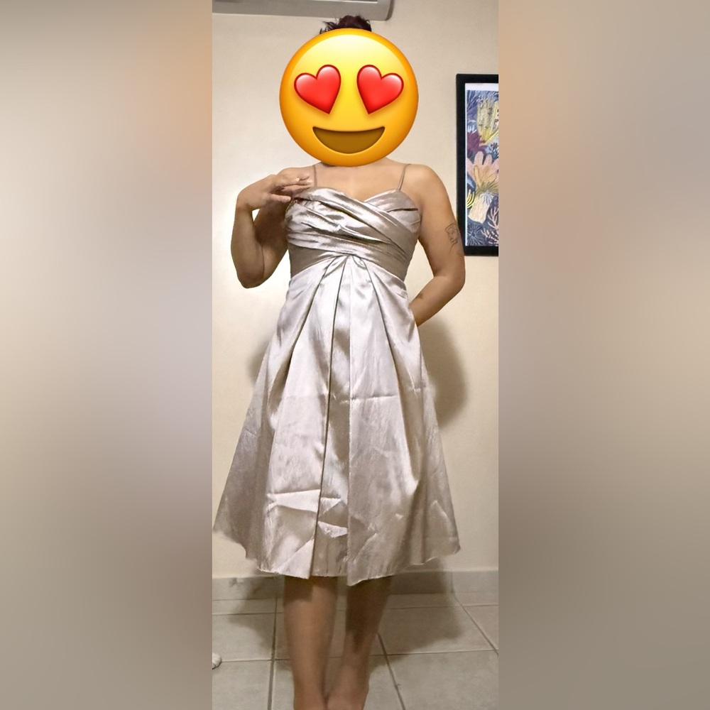 Elegant Taupe Midi Dress